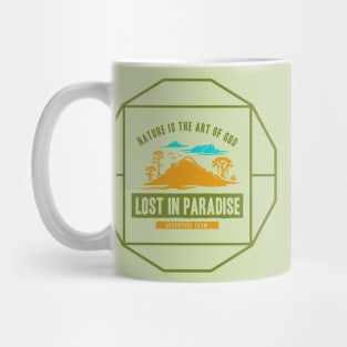 Motivational Quotes - Nature is art of the god lost in paradise Mug